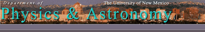 UNM Physics and Astronomy Banner